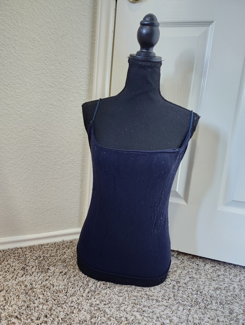 Free People Navy Spaghetti-Strap Camisole